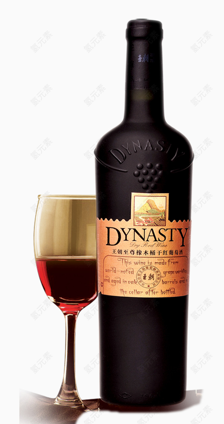 磨砂瓶红酒装饰图案