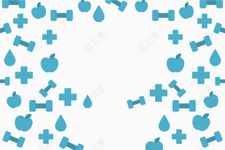 医院元素矢量底纹