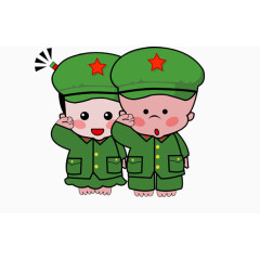 军装小破孩素材