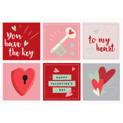 婚庆爱情卡片图案