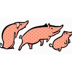 三只斑点小猪