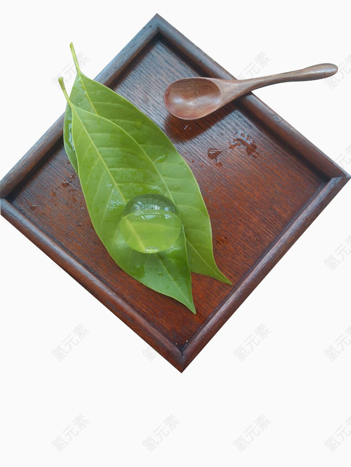 绿叶透明水信玄饼