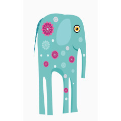 可爱卡通动物矢量