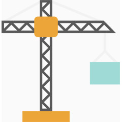 房产建筑吊车矢量素材