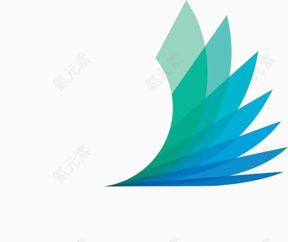 渐变色几何图形装饰