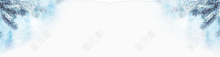 白色雪景叶子