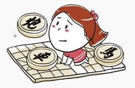 卡通围棋女孩