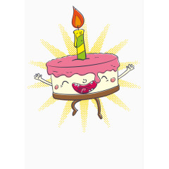 矢量生日蛋糕