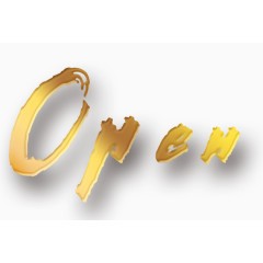 英文OPEN开盘素材