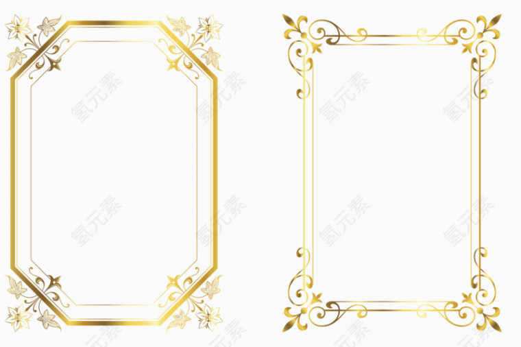 金色边框