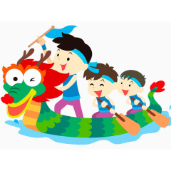 端午节龙舟插画