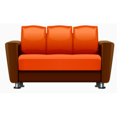 橘红沙发