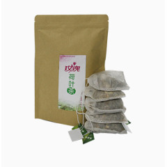玫瑰荷叶茶和茶包
