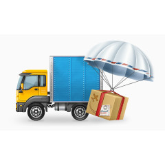 黄色集装箱车子