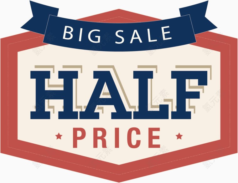 矢量商品促销标签素材