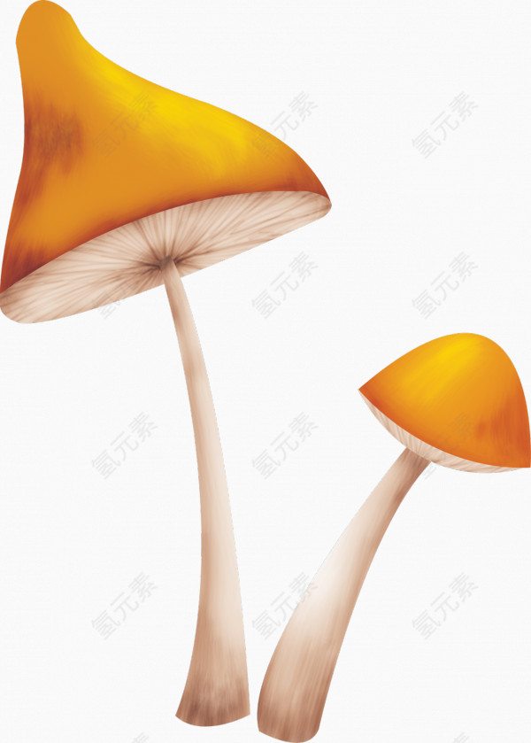 色彩鲜艳的大蘑菇免扣素材