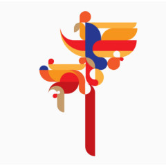 不规则花灯免抠素材