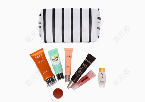 小条纹化妆包