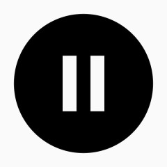 圈填充暂停谷歌材质设计图标