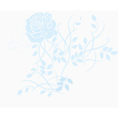 浅蓝色花卉背景