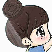 扁平化可爱大眼睛小女孩