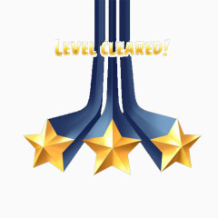 丝带吊着三颗星