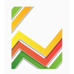 矢量彩色图表信息