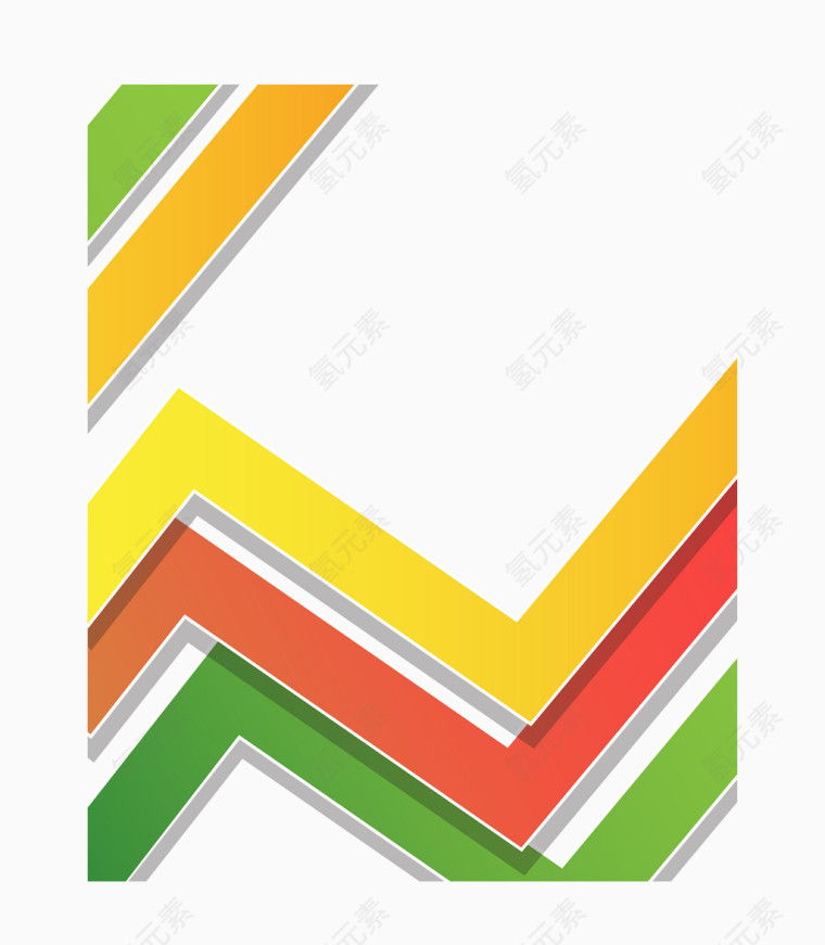 矢量彩色图表信息