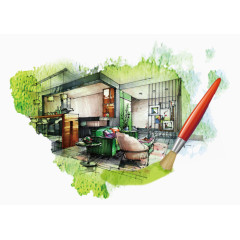 油画风格家居图片