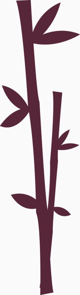 手绘竹叶淡雅清新