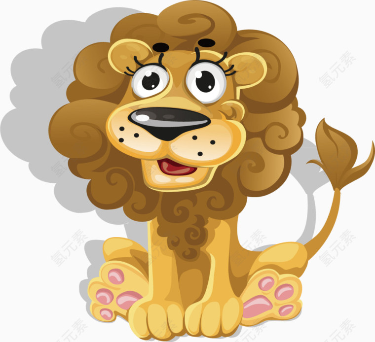 卡通超萌动物矢量素材