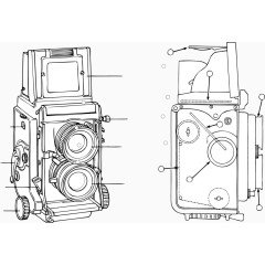 矢量手绘相机解析图