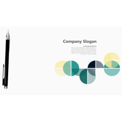 办公桌桌面摆放签字笔