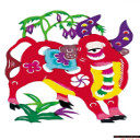 中国年贺新春剪纸图标