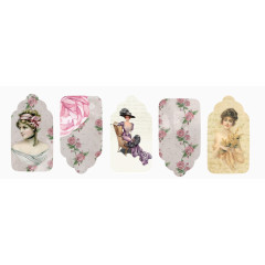 优雅侍女风书签