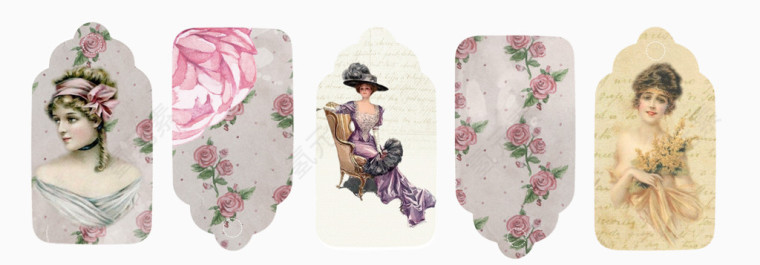 优雅侍女风书签