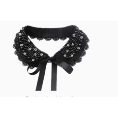 珍珠项链短双层假领子