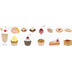 有质感的甜点元素