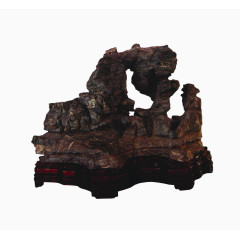 灵璧磐石摆件天然奇石免抠图片