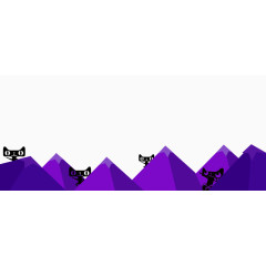 天猫紫色狂欢背景元素