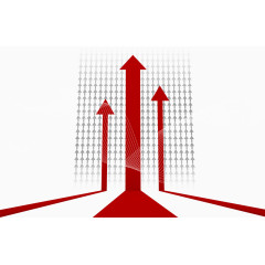 业绩上升海报效果