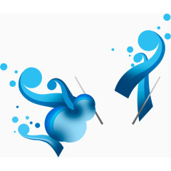 蓝色时尚动感图形