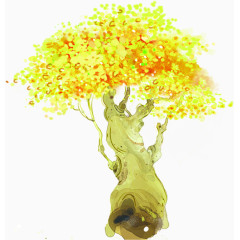 手绘秋天风景主页装修