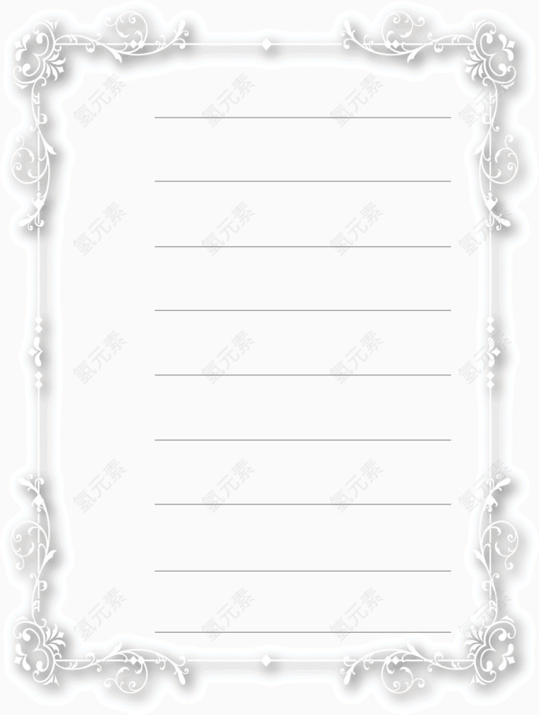 欧式边框表格框素材