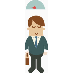 卡通商务人物元素