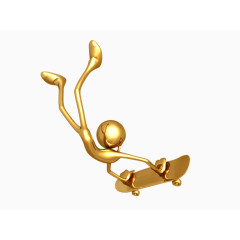 小金人的花样滑板