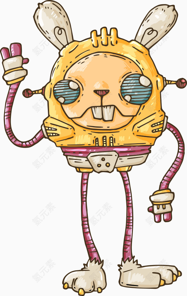 矢量兔子机器人