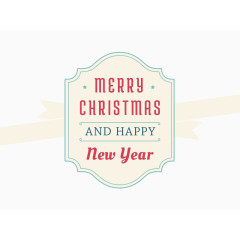 矩形框圣诞新年卡