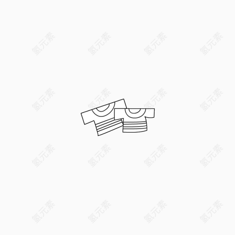 简笔画T恤亲子装