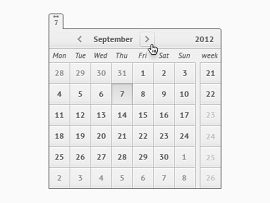 网页日历